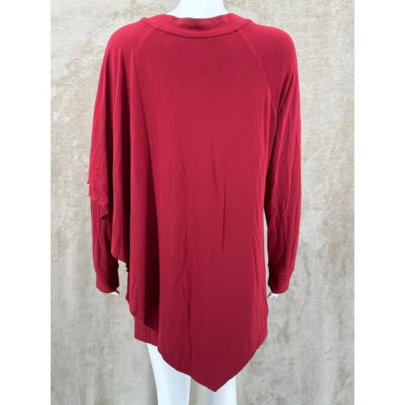 Soft‎ Surroundings Top Womens Large Red Madeline Tunic Minimalist Lagenlook NWT - Picture 5 of 10